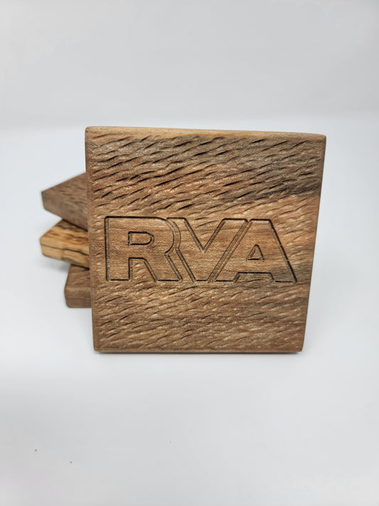 Richmond VA(RVA) Carved Coaster set